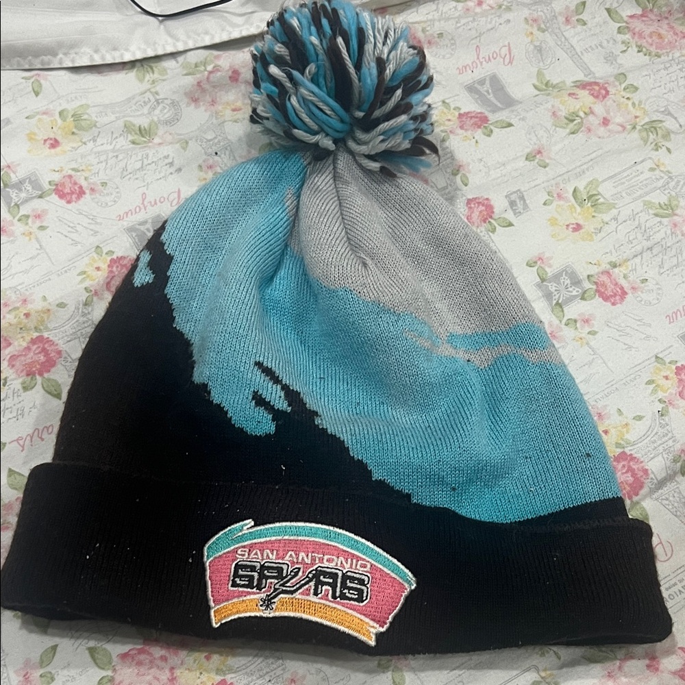 Spurs Beanie - Black and Blue